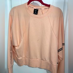 Nike pro Dri Fit pink sweatshirt